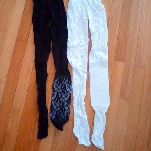 New two pairs lace panty hose wedding party